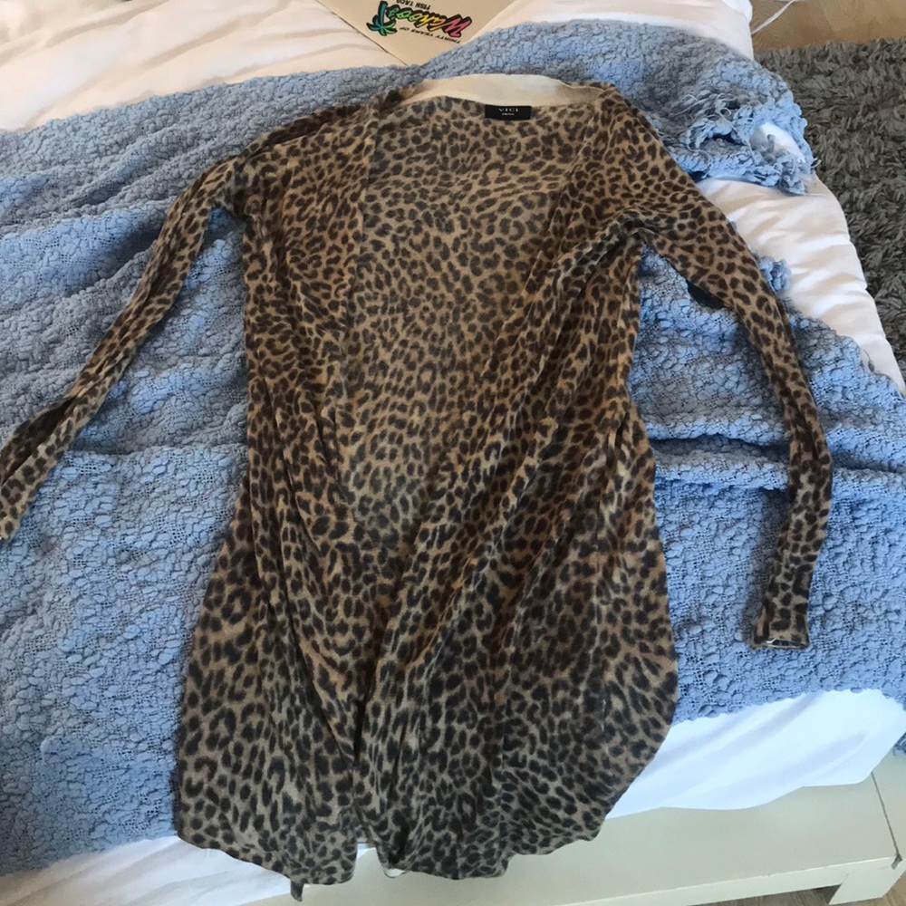 cheetah cardigan